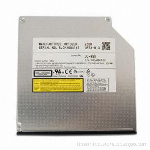 12.7mm Laptop IDE DVD RW Drive, Panasonic, UJ850, Tray Load DVD Writer